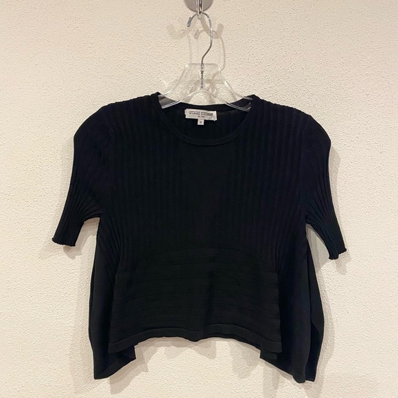 Opening Ceremony Linear Ribbed Crop Top Size XS EUC - Picture 2 of 5
